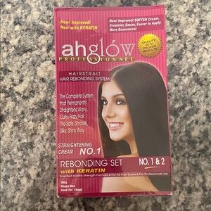 Ahglow Professional Hair Rebonding Set with Keratin